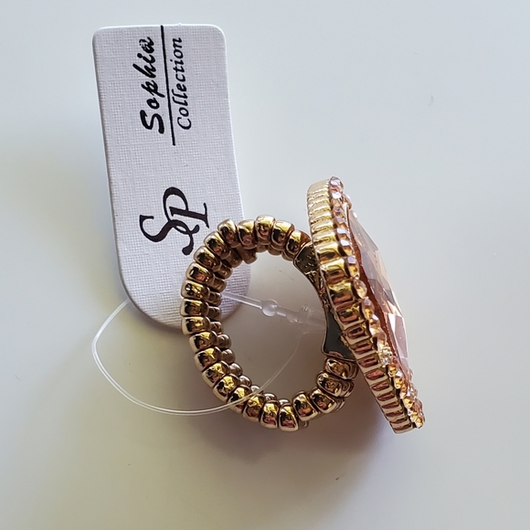 Sophia Collection - Rhinestone Stretch Ring - Picture 2 of 2